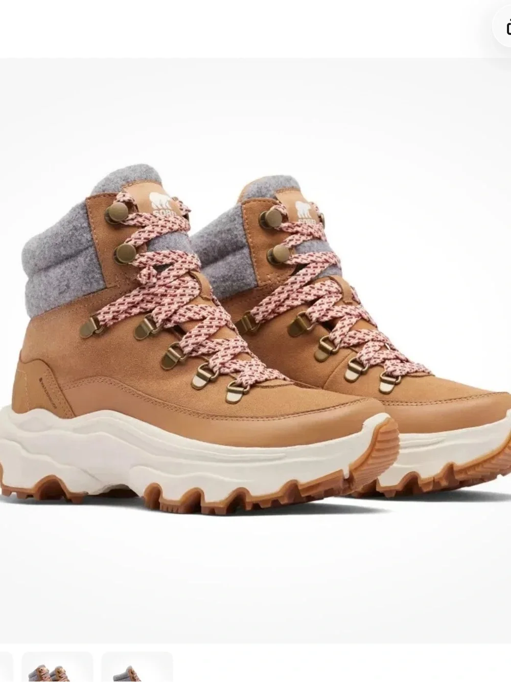 Sorel Women's Tawny Buff Kinetic Breakthru Conquest Sneaker Boot Size 7.5